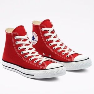 red hightop converse